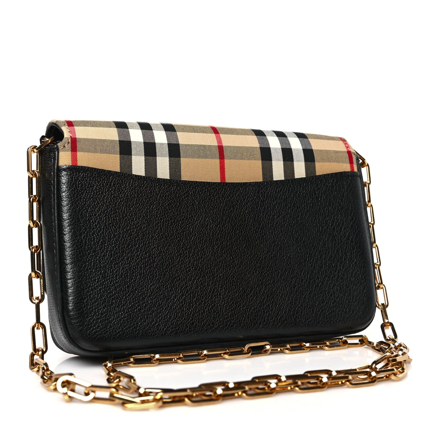 Calfskin Vintage Check Mini Hayes D-Ring Crossbody Bag Black