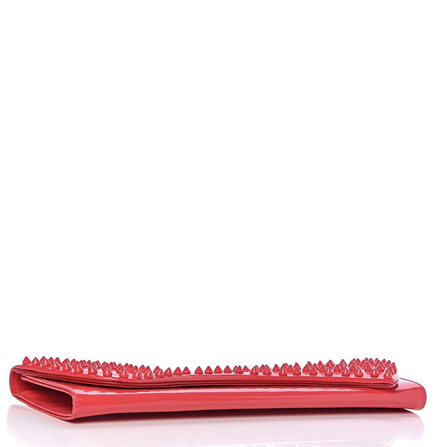 Patent Spikes Pigalle Clutch Framboisine