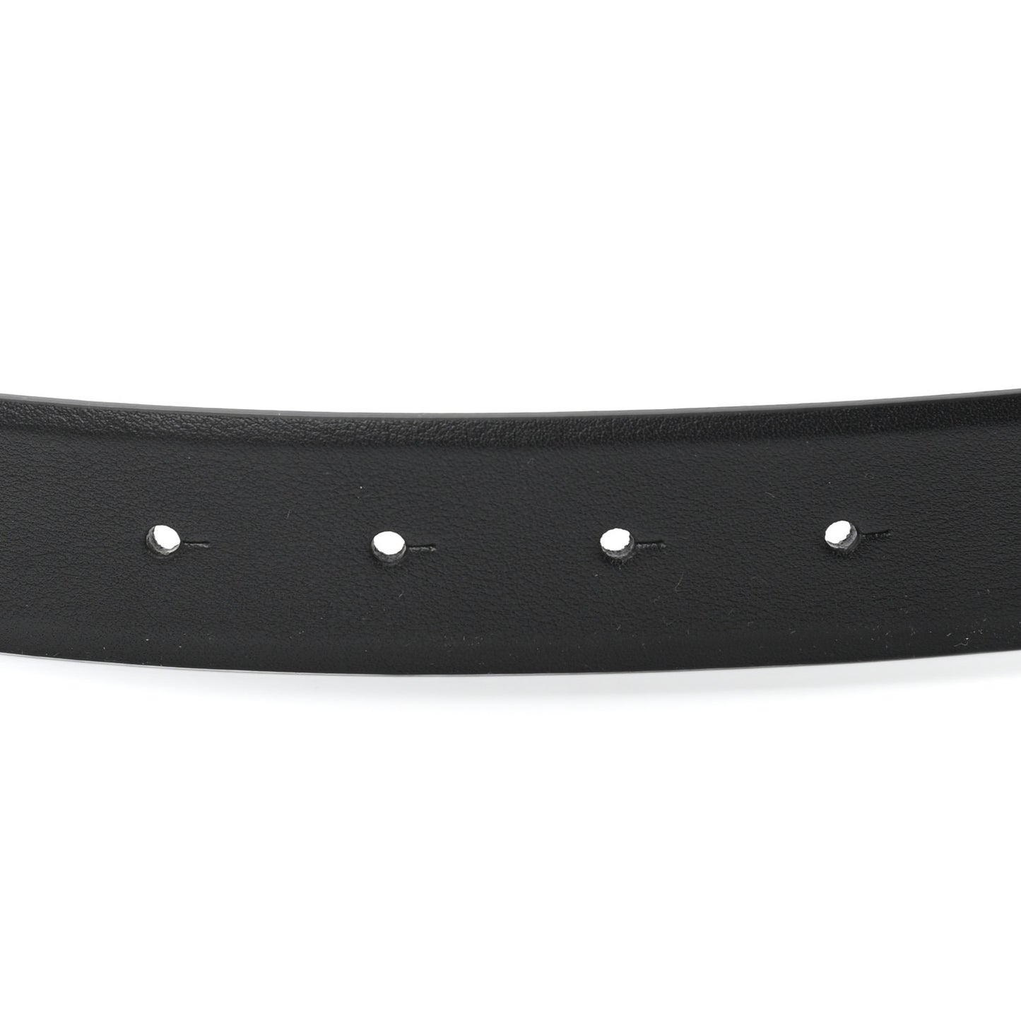 Calfskin Lambskin CC Chain Belt 75 30 Black Gold
