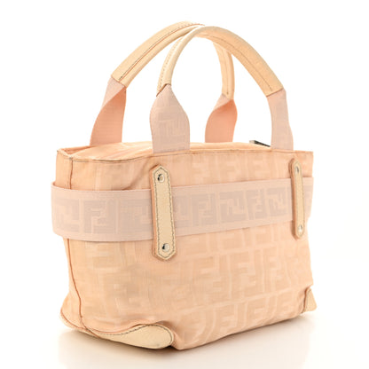 Fendi Zucca Cinghiale Medium Zip Code Shopping Tote Beige 3 of 12
