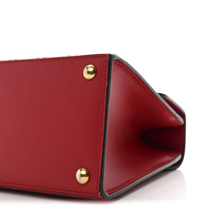 Gucci Guccissima Signature Small Padlock Top Handle Bag Hibiscus Red 10 of 12