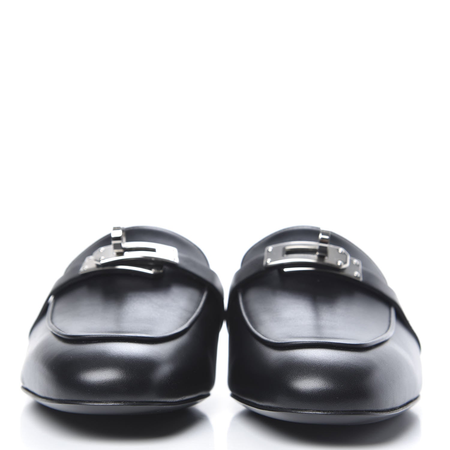 Hermes Calfskin Oz Mules 35.5 Black 2 of 8