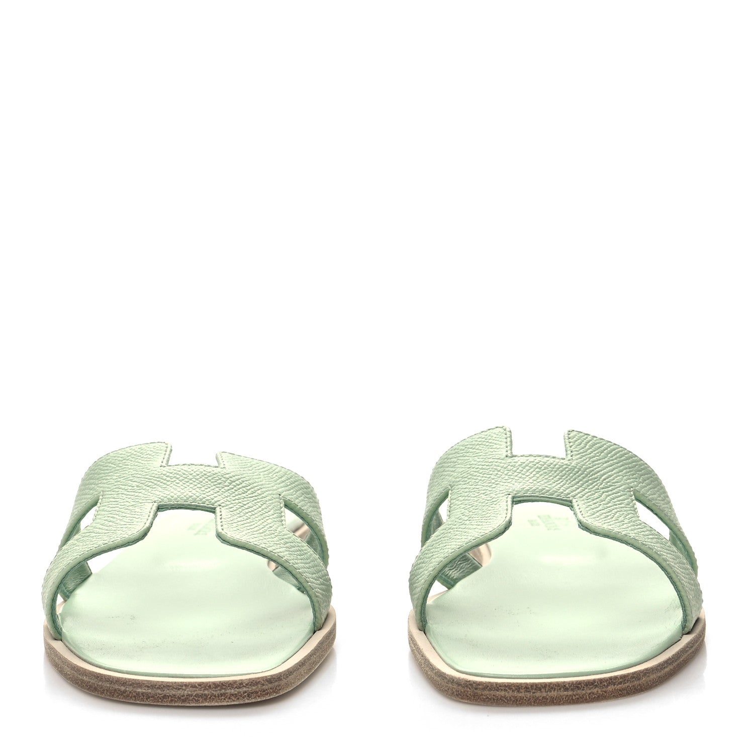 Hermes Epsom Oran Sandals 36 Vert Jade 2 of 9