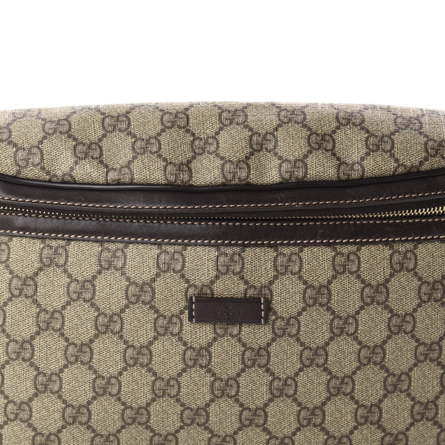 Gucci GG Supreme Monogram Belt Bag Dark Brown 10 of 10