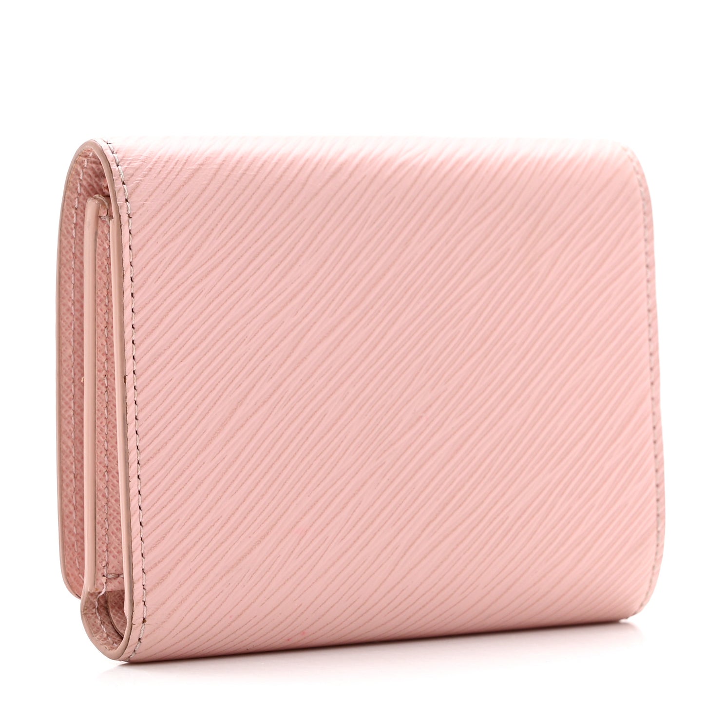 Epi Twist Compact Wallet Rose Ballerine
