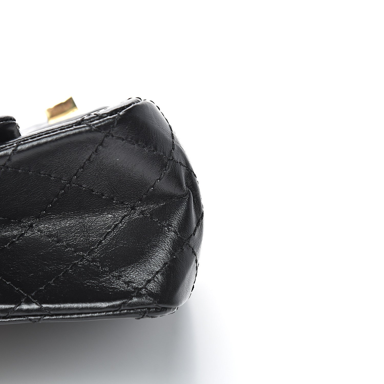 Chanel Aged Calfskin Quilted 2.55 Reissue Mini Flap Black 10 of 13