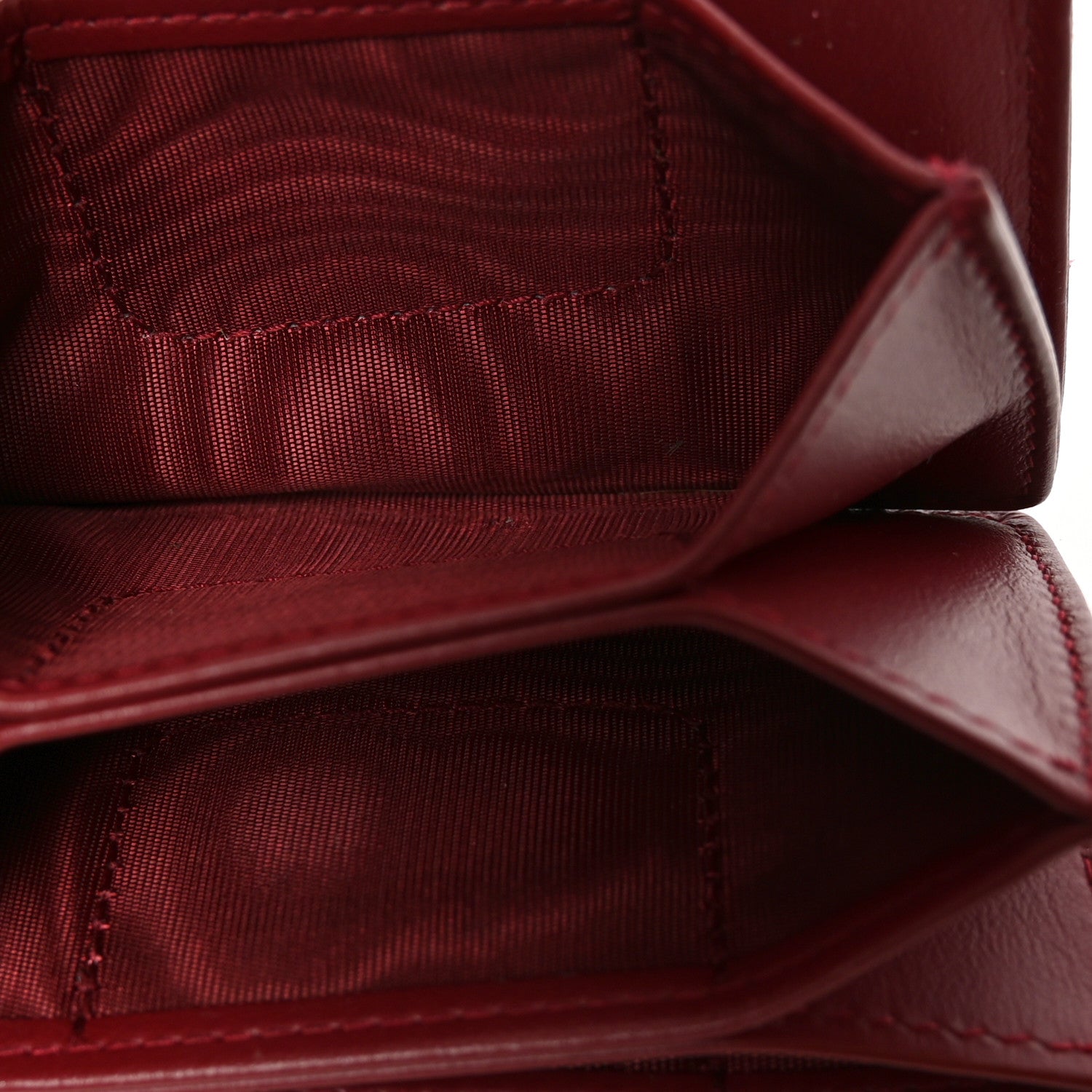Christian Dior Patent Cannage Lady Dior 5-Gusset Card Holder Scarlet 5 of 8
