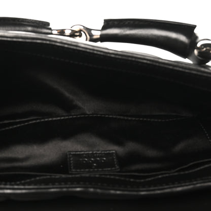 Gucci Nappa Vertical Matelasse Medium Maxi Horsebit Chain Shoulder Bag Black 5 of 11