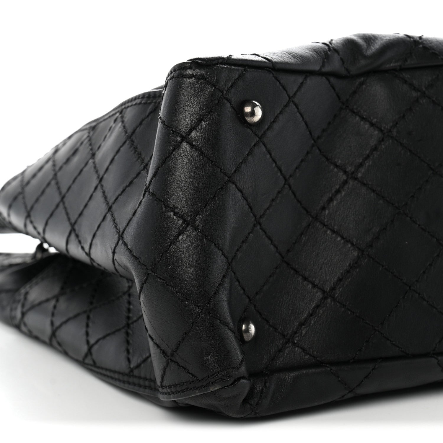 Chanel Grained Calfskin CC Pocket Tote Black 9 of 10