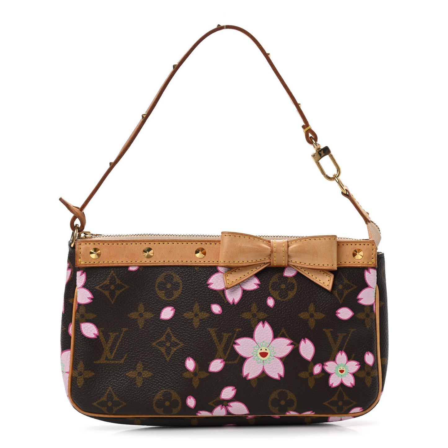 Monogram Cherry Blossom Pochette Accessories Brown