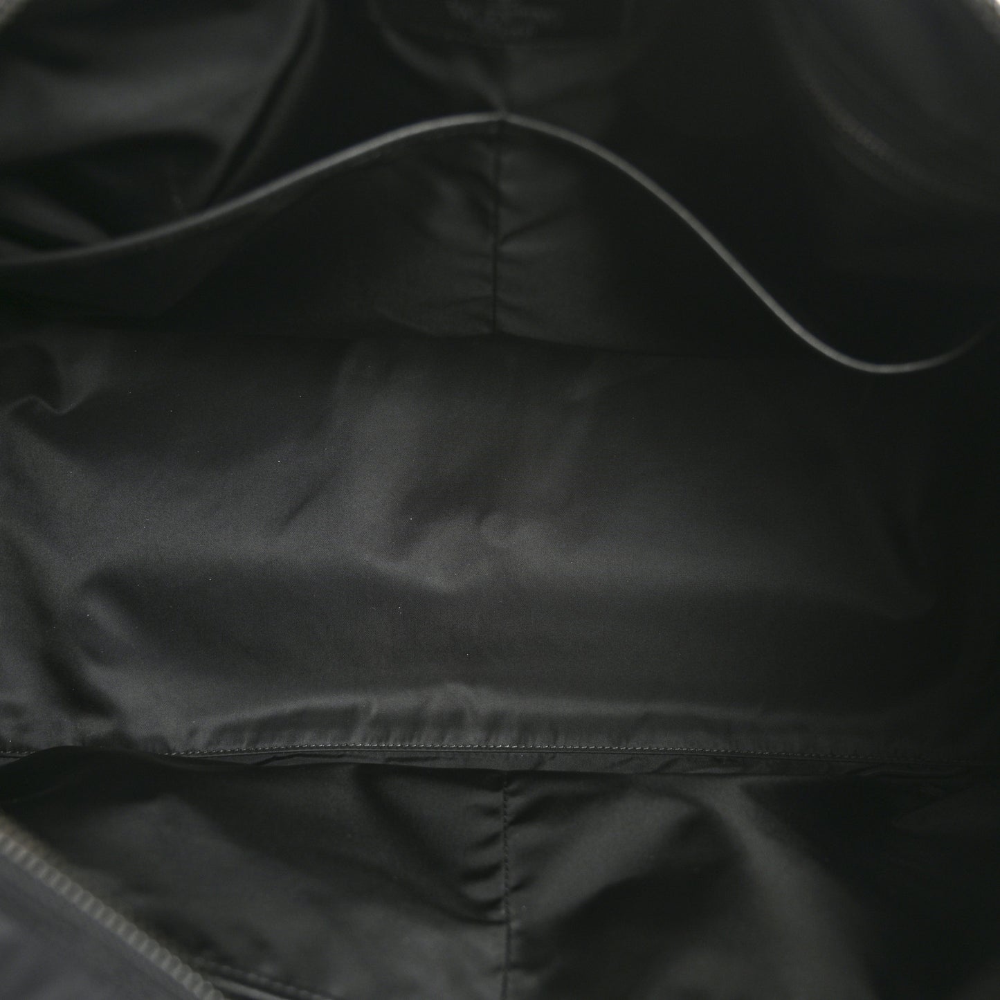 Nylon Camouflage Travel Duffle Black