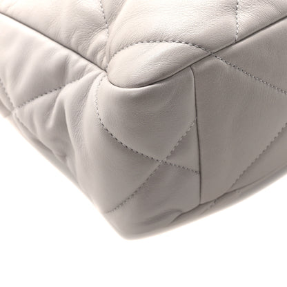 Chanel Lambskin Quilted Chanel 19 Shopping Bag Grey 9 of 10