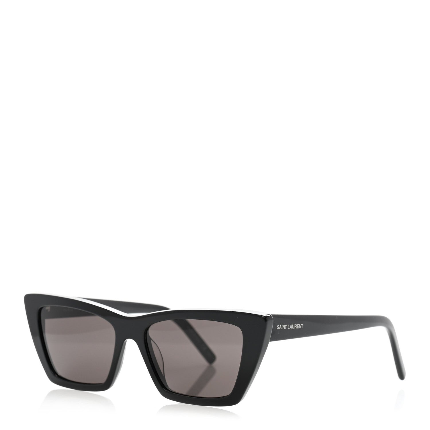 Saint Laurent Acetate Mica Cat Eye Sunglasses SL 276 Black 1 of 9