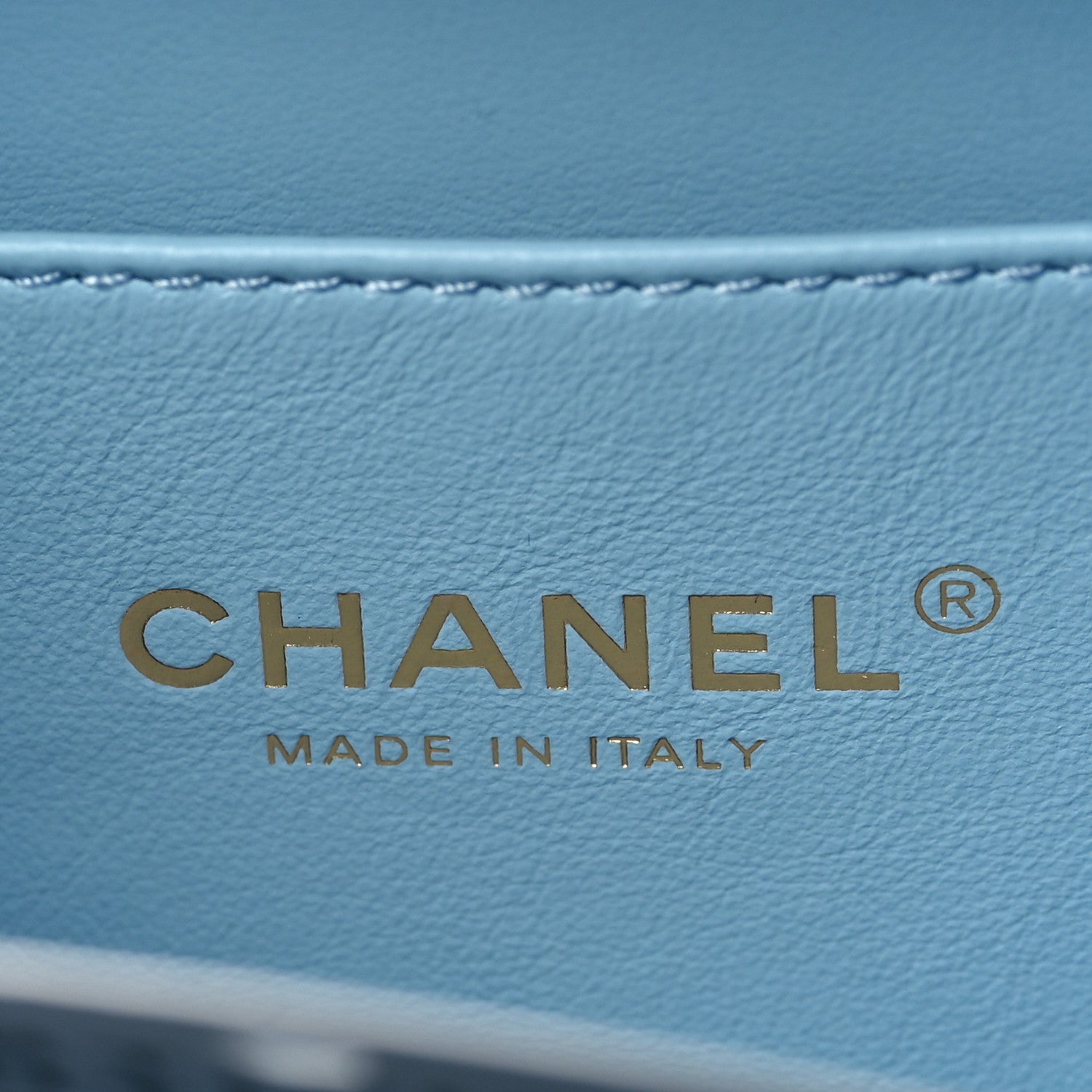 Chanel Caviar Quilted Small Pick Me Up Vanity Case Light Blue 7 of 10