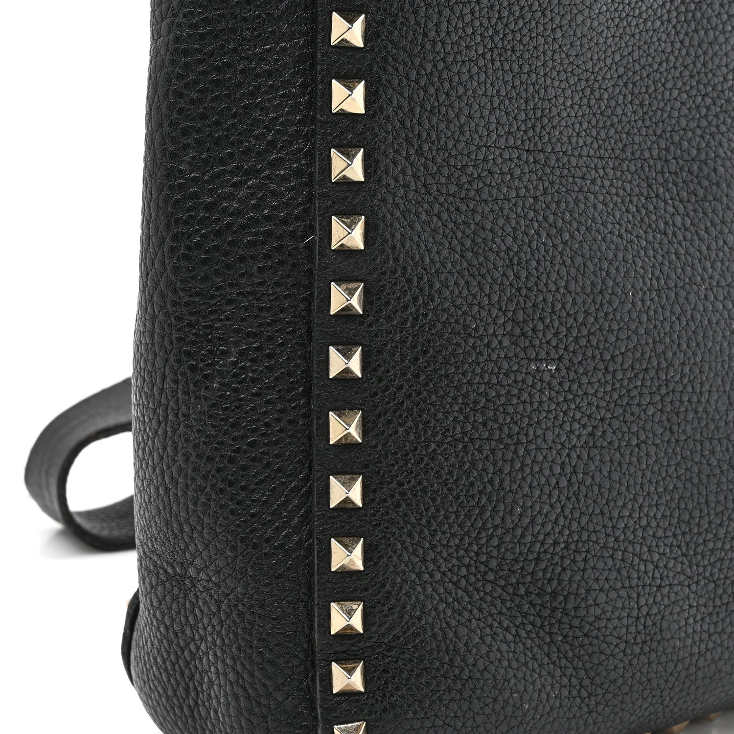 Valentino Garavani Pebbled Calfskin Small Rockstud Flip-Lock Messenger Bag Black 17 of 17