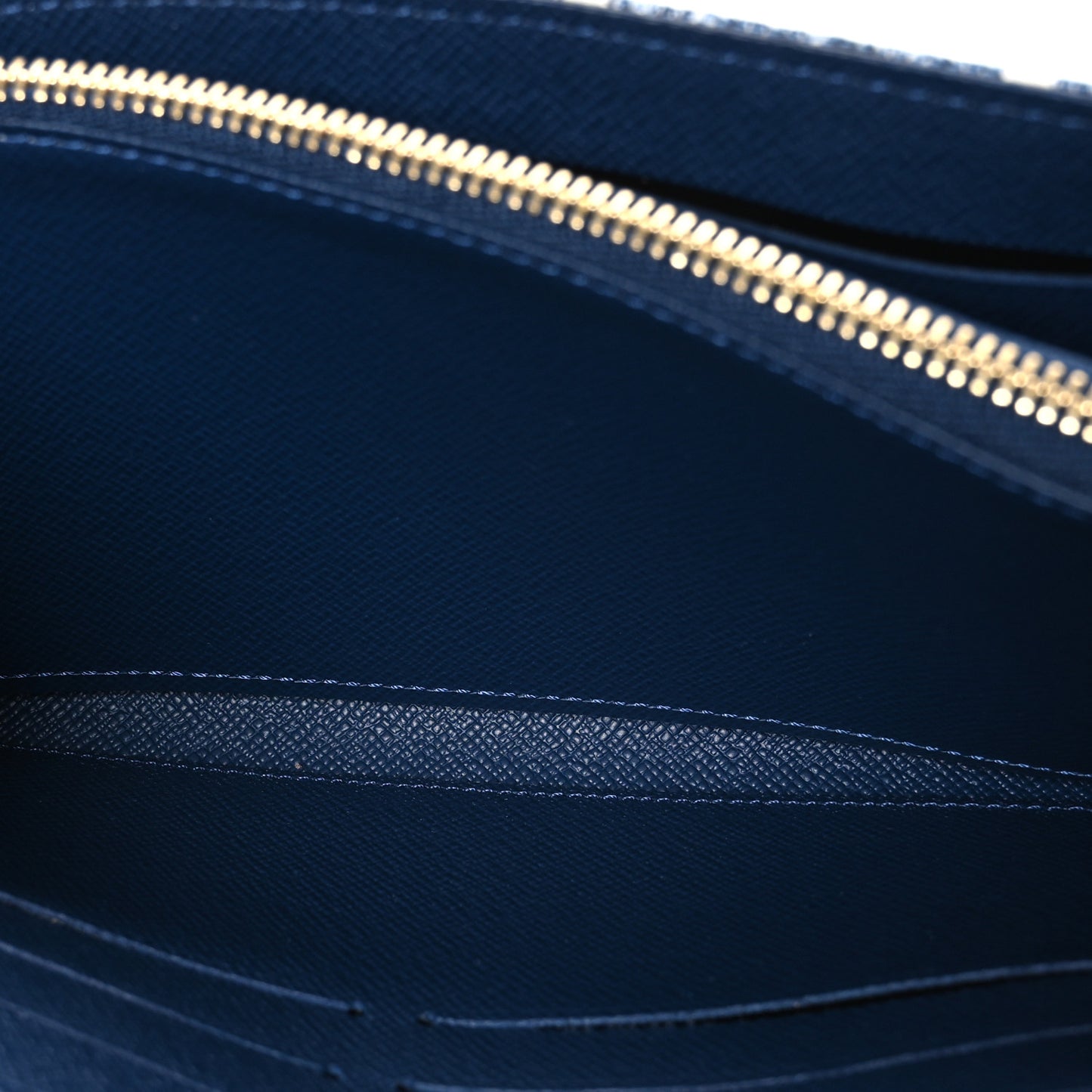 Monogram Jacquard Denim Sarah Wallet Bleu