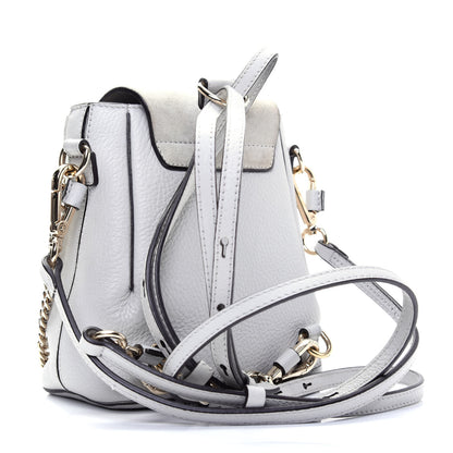 Chloe Suede Calfskin Mini Faye Backpack Airy Grey 3 of 20