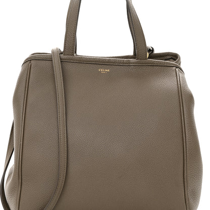Celine Grained Calfskin Small Folded Cabas Taupe 8 of 14