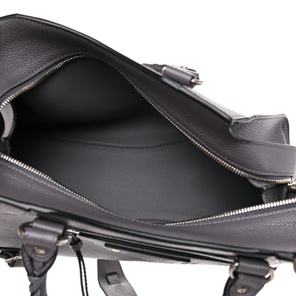 Balenciaga Grained Calfskin Neo Classic Silver Hardware S City Dark Grey 8 of 10