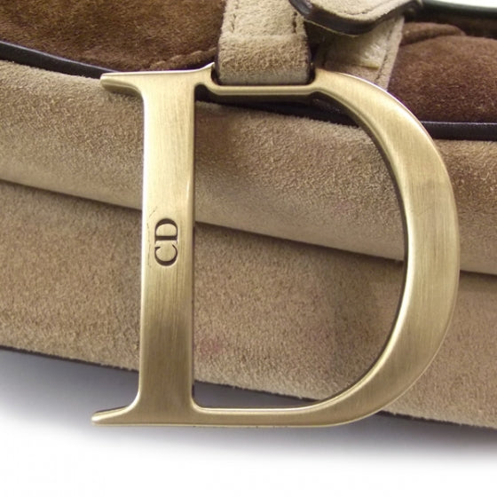 Christian Dior Pony Hair Suede Saddle Bag 6 of 11
