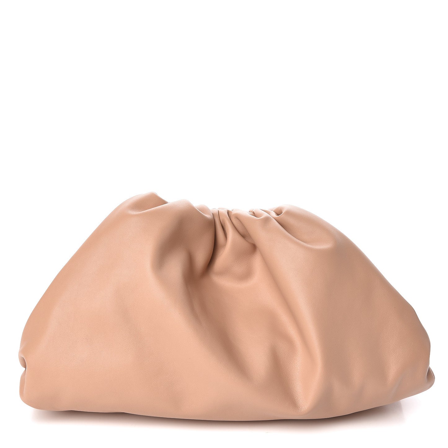 Smooth Butter Calf The Pouch Oversized Clutch Nude