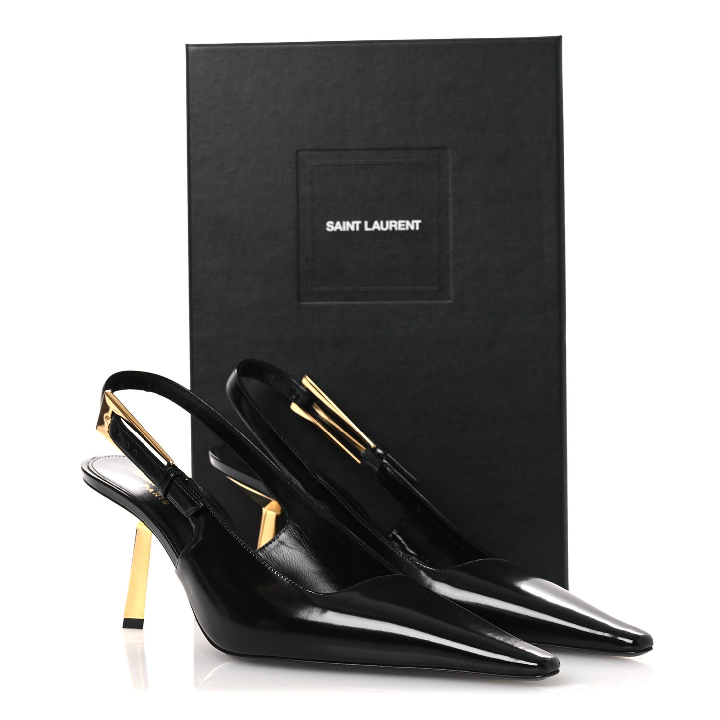 Vitello Marilyn Lee 75 Slingback Pumps 38.5 Black