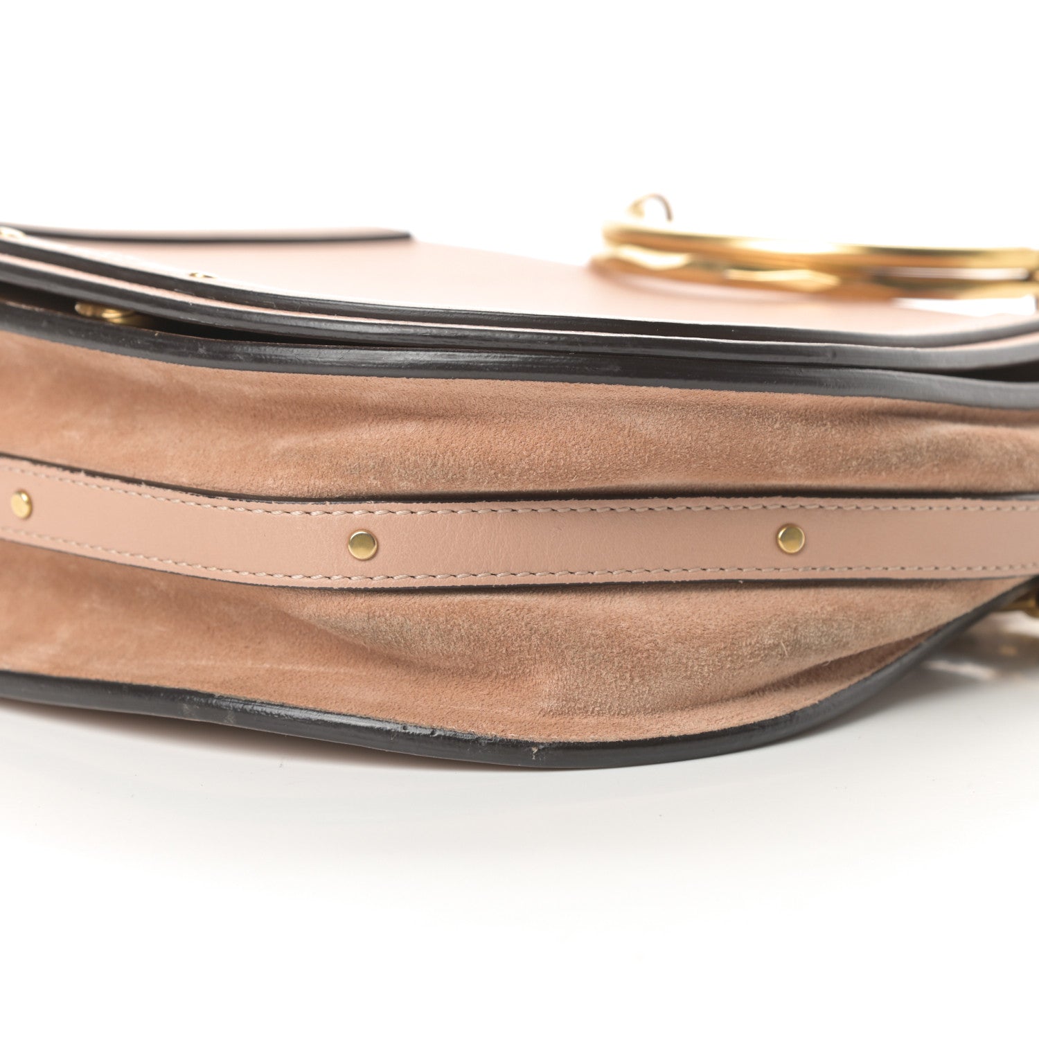 Chloe Calfskin Suede Medium Nile Bracelet Bag Biscotti Beige 10 of 15