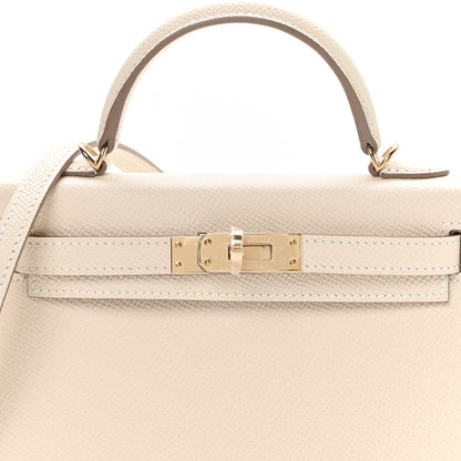 Hermes Epsom Mini Kelly Sellier 20 Craie 8 of 11