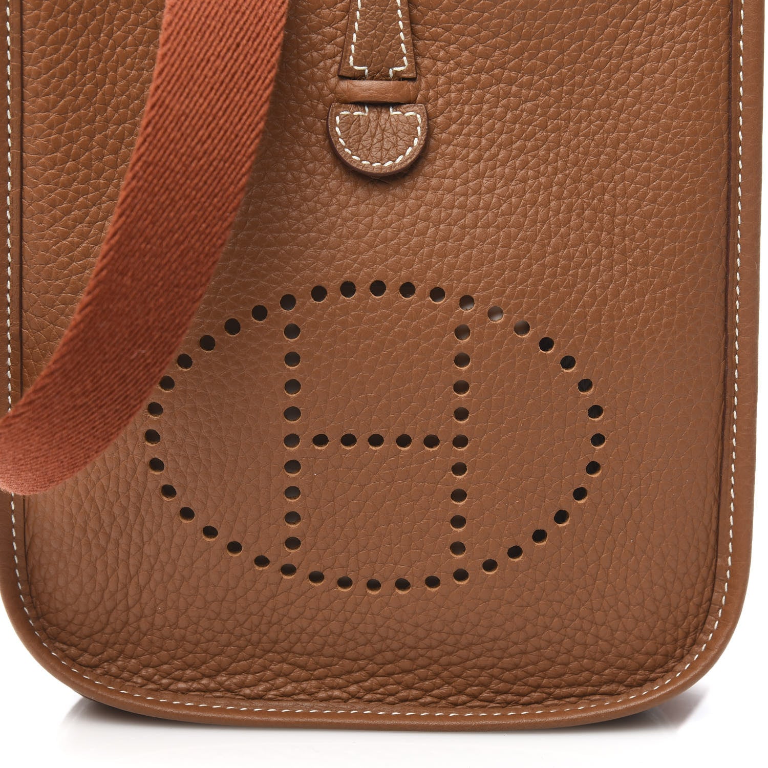 Hermes Taurillon Clemence Amazone Evelyne TPM Gold Cuivre 10 of 11