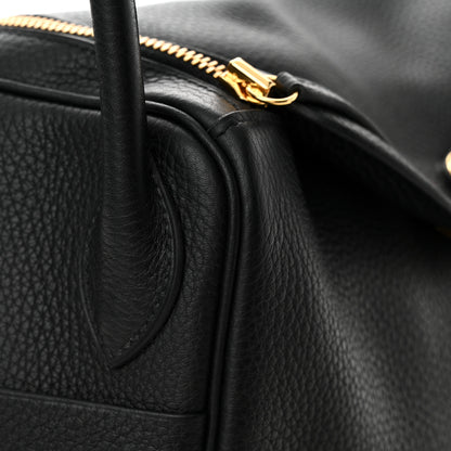 Hermes Taurillon Clemence Lindy 30 Black 11 of 11