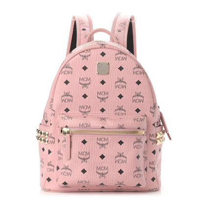 MCM Visetos Small Side Stud Stark Backpack Soft Pink 1 of 12
