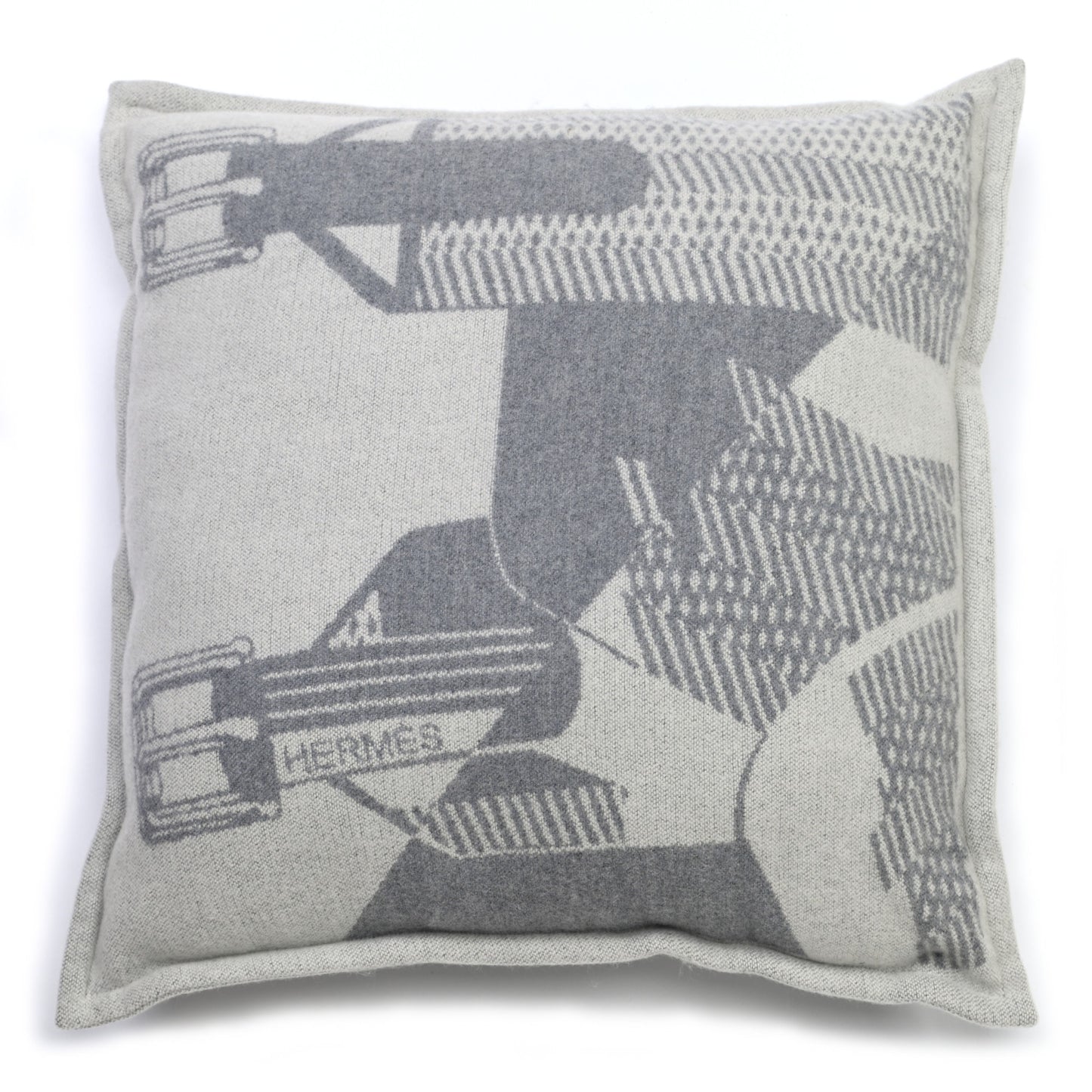 Merino Wool Les Sangles Pillow Gris