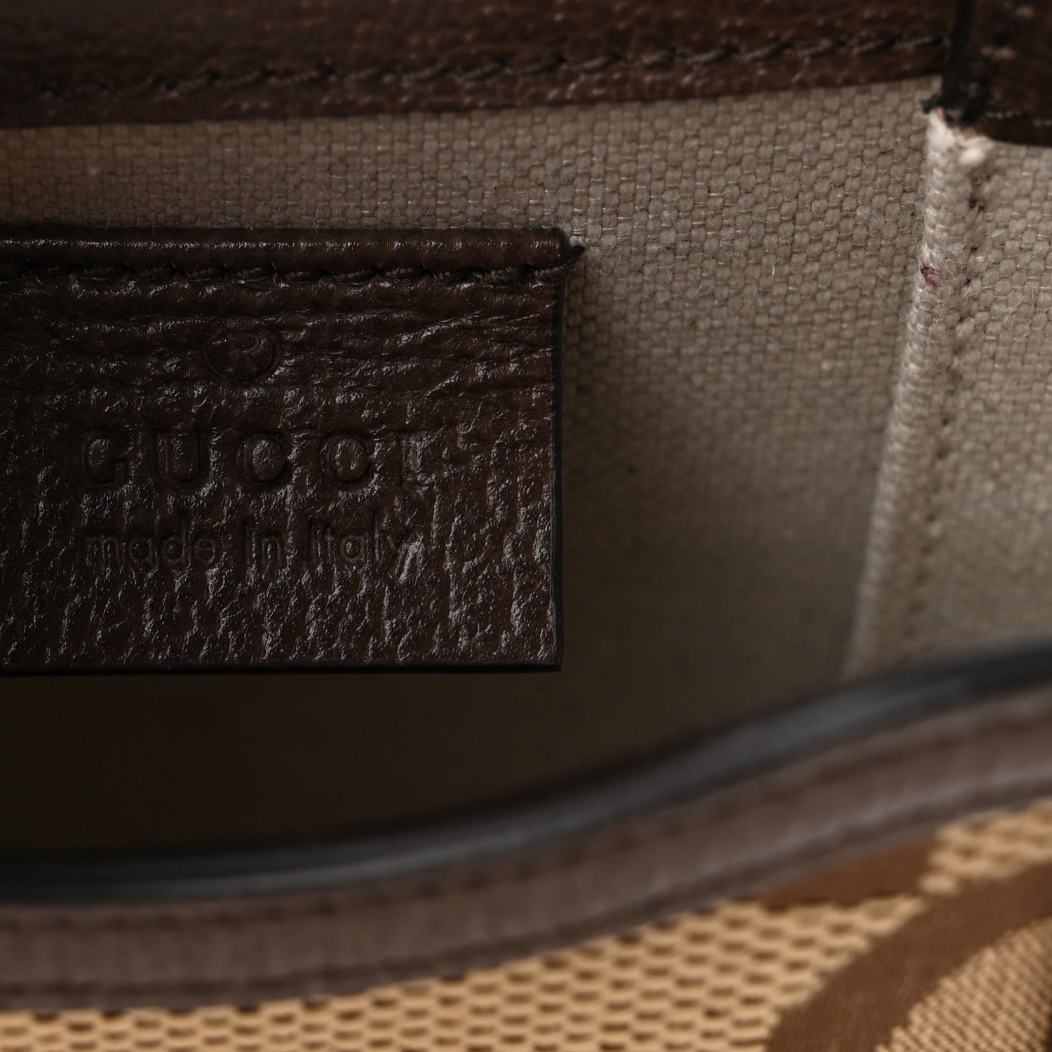 Gucci Monogram Jumbo GG Textured Dollar Calfskin Mini Horsebit 1955 Crossbody Bag Camel Ebony New Acero 5 of 11
