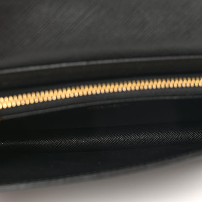 Prada Saffiano Bow Wristlet Black 5 of 6