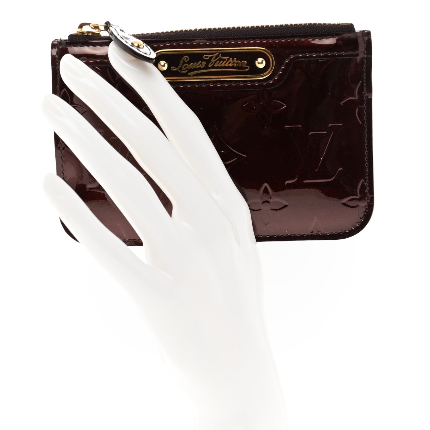 Louis Vuitton Vernis Key Pouch Griotte 2 of 6