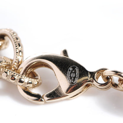 Chanel Enamel Pearl CC Bracelet Gold Red 5 of 6