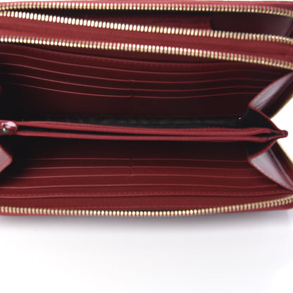Gucci Microguccissima Zip Around Top Handle Travel Wallet Red 6 of 7