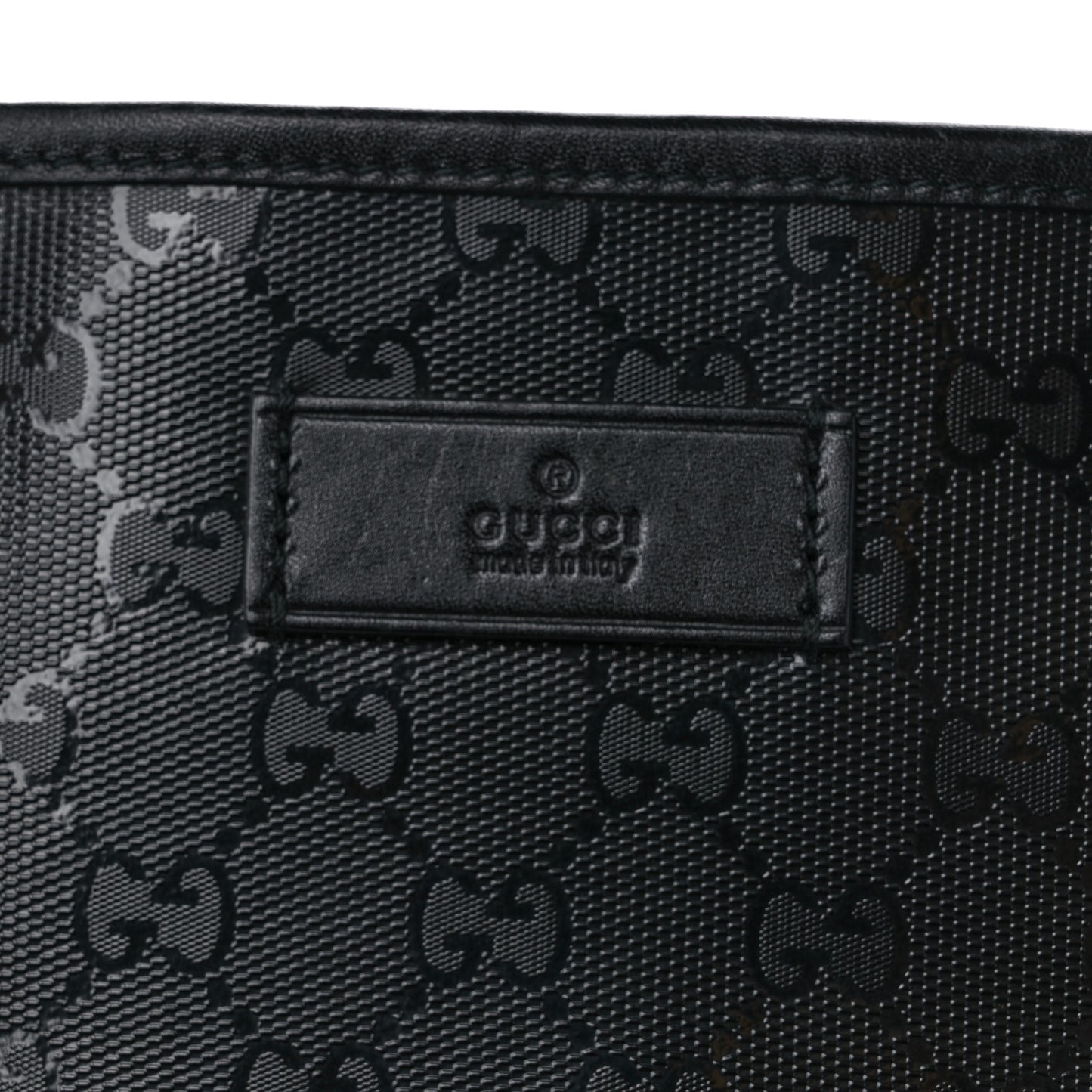 Imprime Monogram Medium Zippered Shopping Tote Black