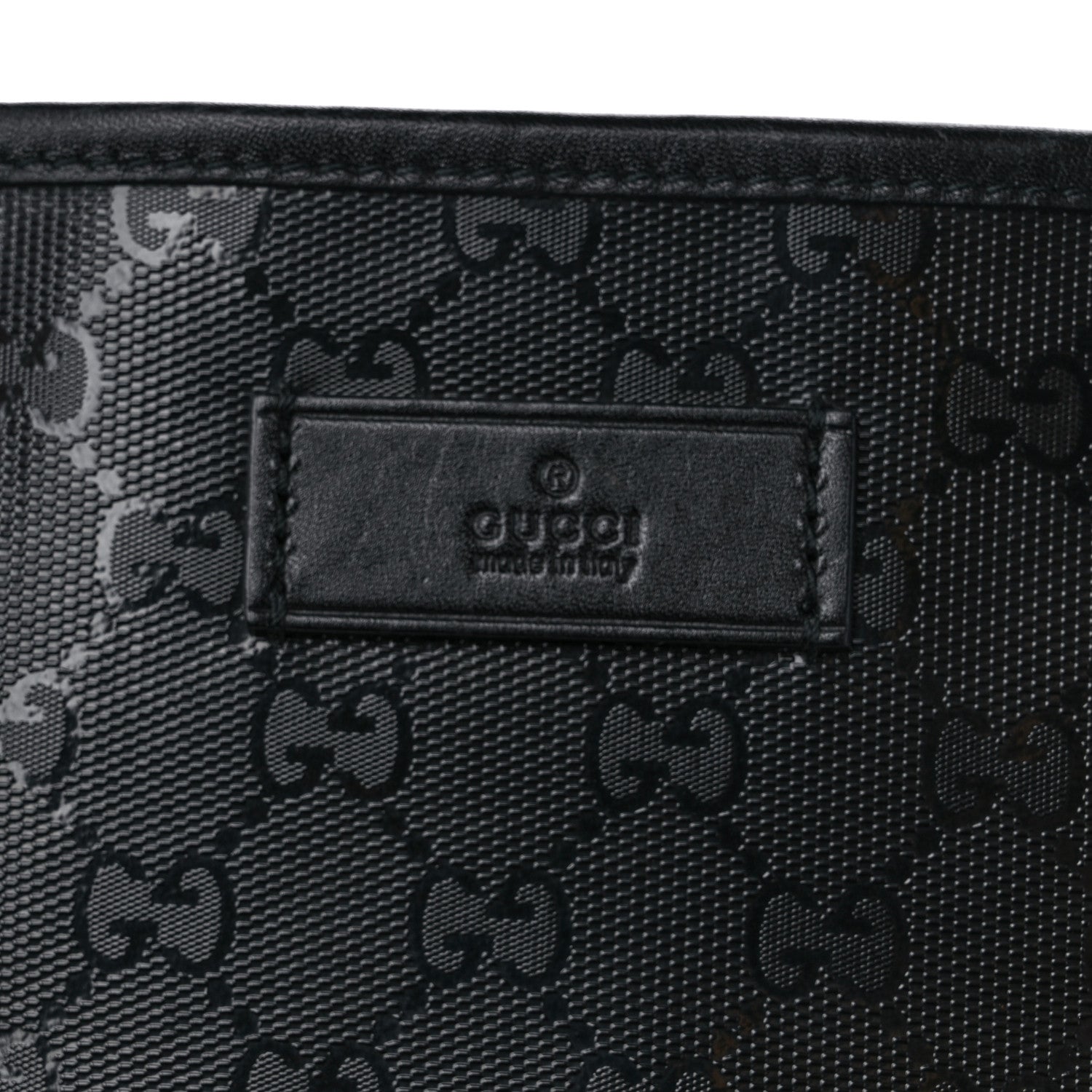 Gucci Imprime Monogram Medium Zippered Shopping Tote Black 11 of 12