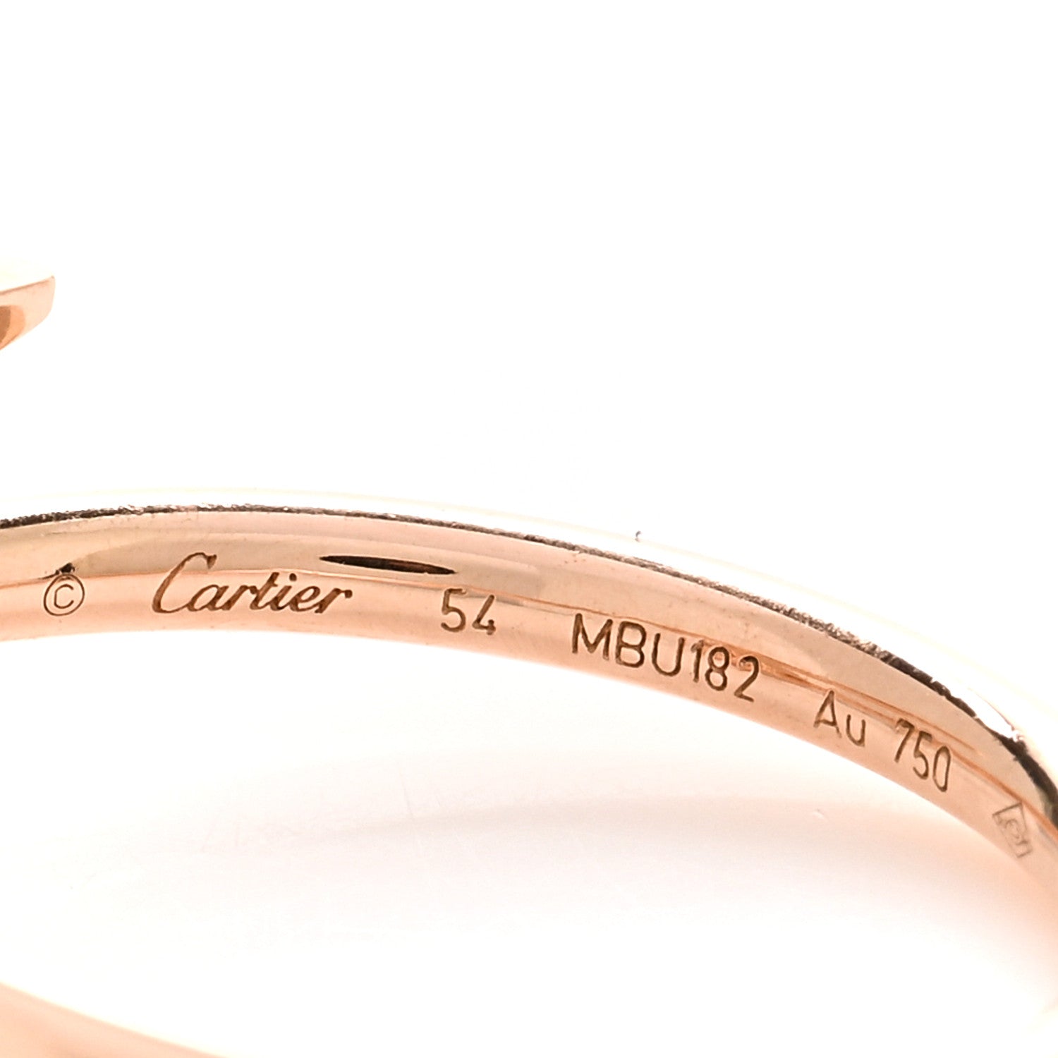 Cartier 18K Pink Gold Small Juste Un Clou Ring 54 6.75 4 of 5