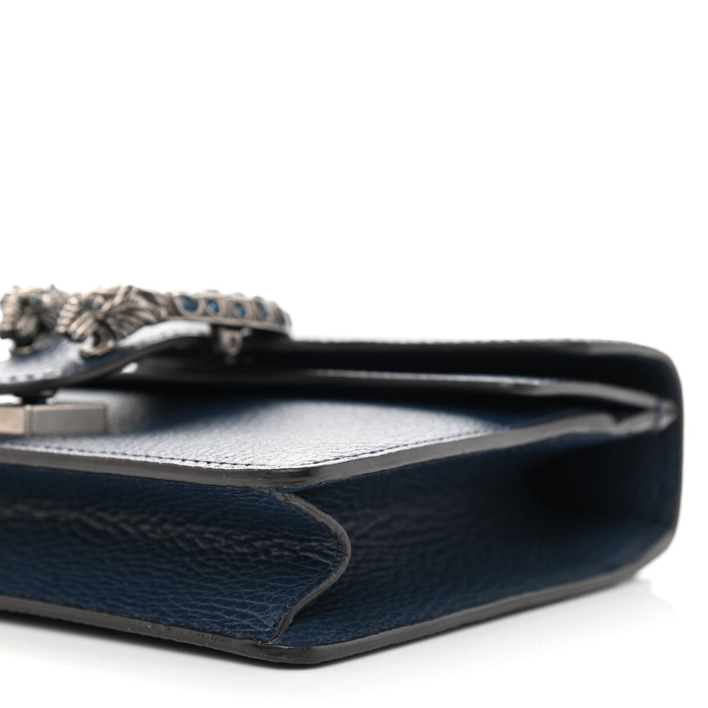 Dollar Calfskin Crystal Mini Dionysus Shoulder Bag Blue Agata Montana Sapphire
