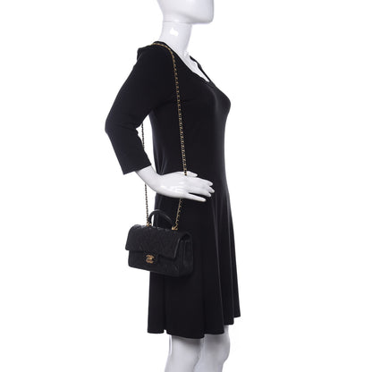 Chanel Caviar Quilted Mini Top Handle Rectangular Flap Black 2 of 11