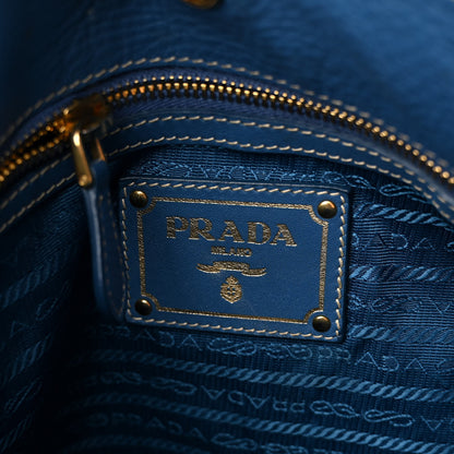 Prada Vitello Daino Shopping Tote Cobalto 6 of 14