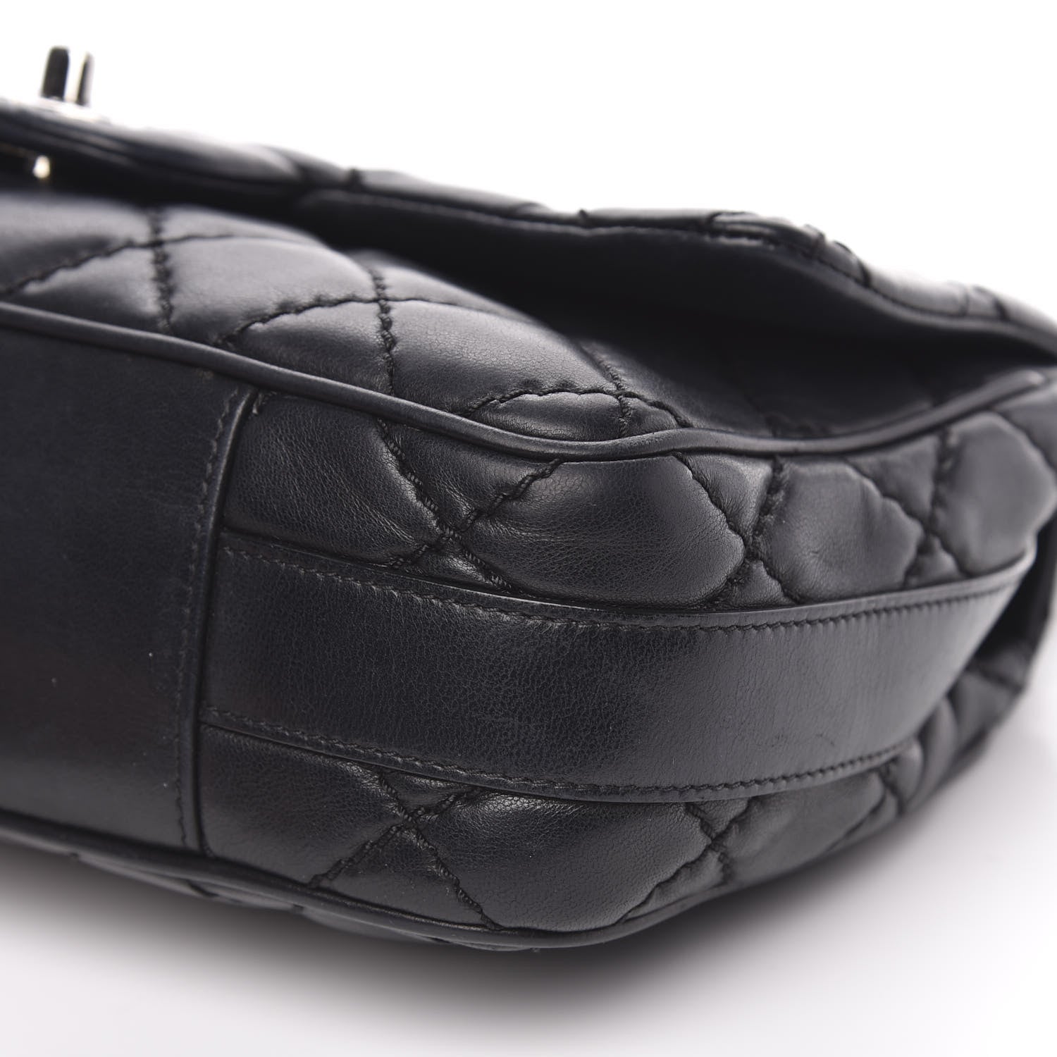 Chanel Lambskin Quilted Medium Easy Carry Flap Black 10 of 14