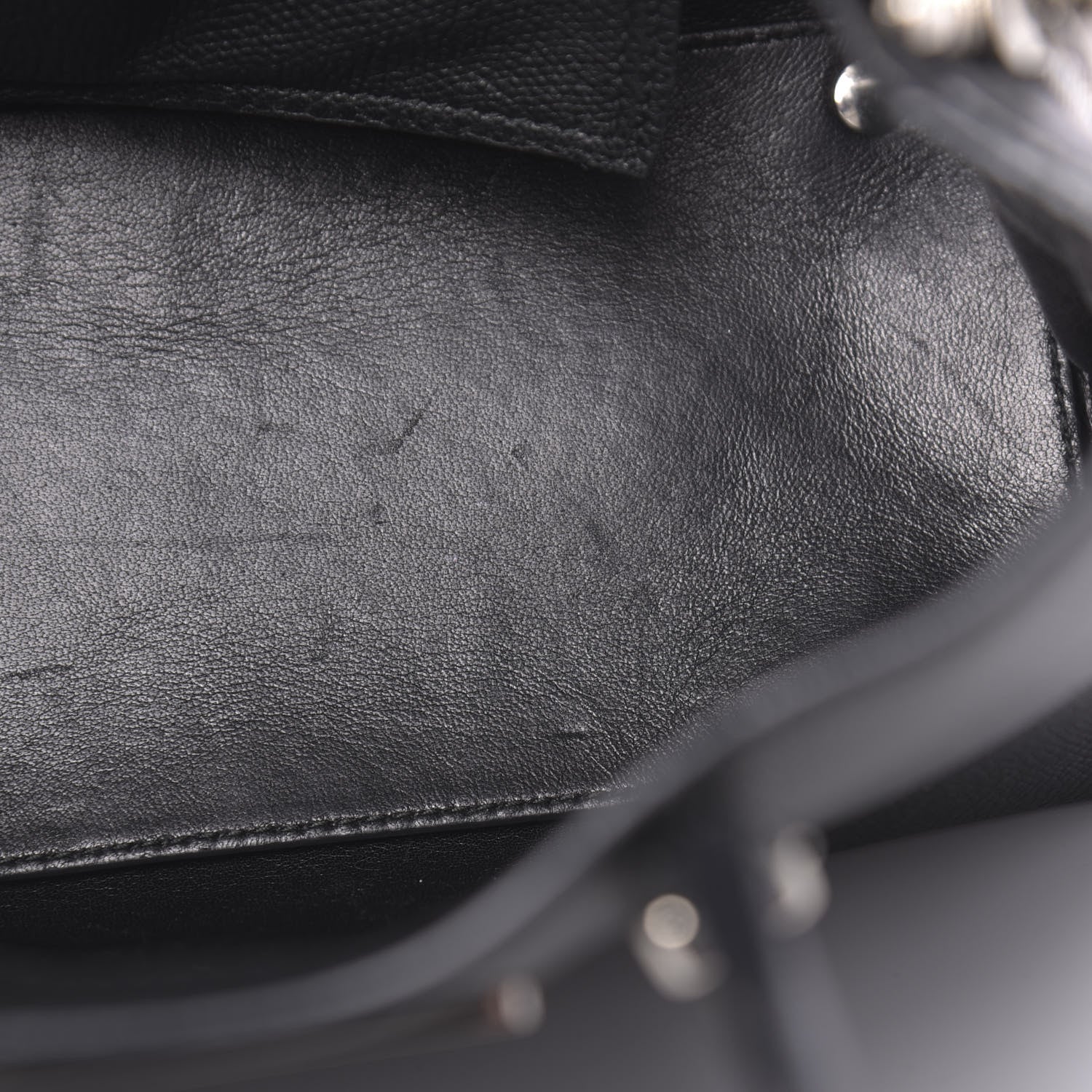 Balenciaga Grained Calfskin Plate Hardware Papier A6 Zip Around Tote Black 9 of 12