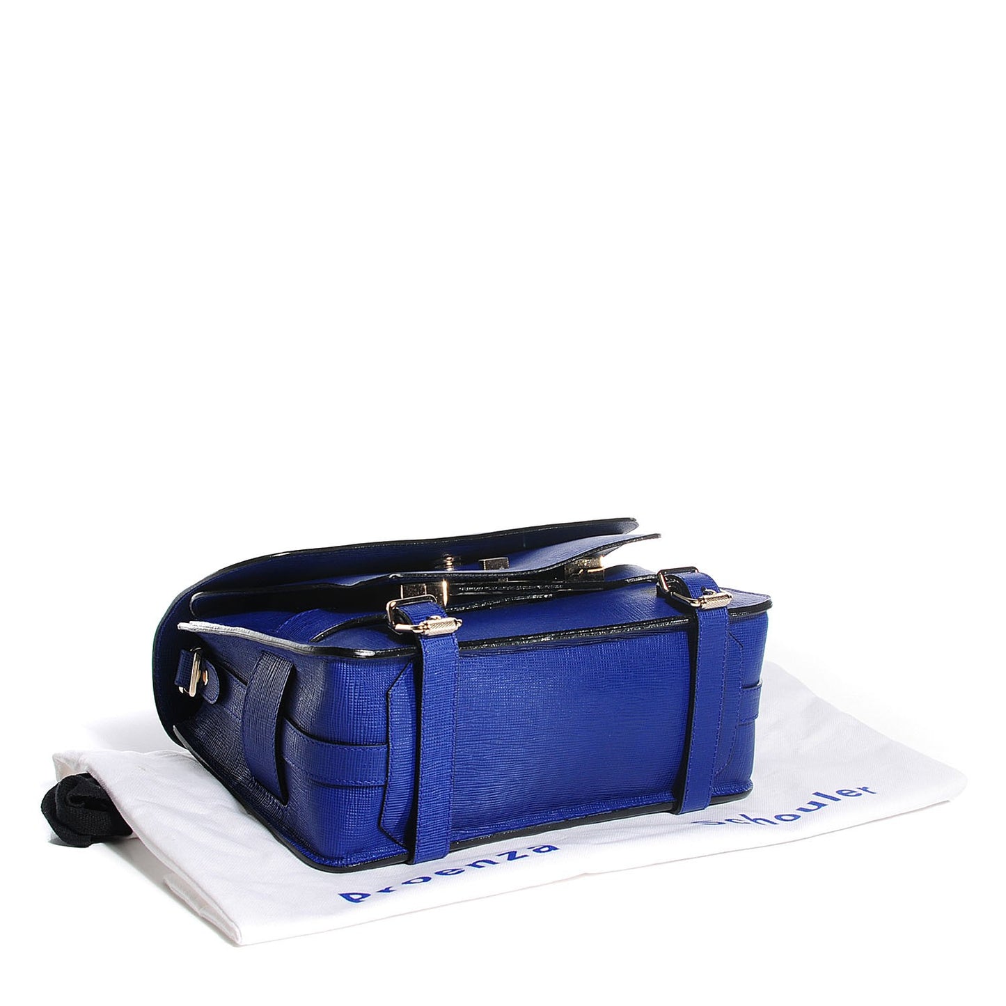 Textured Leather Mini PS11 Classic Shoulder Bag Ultramarine