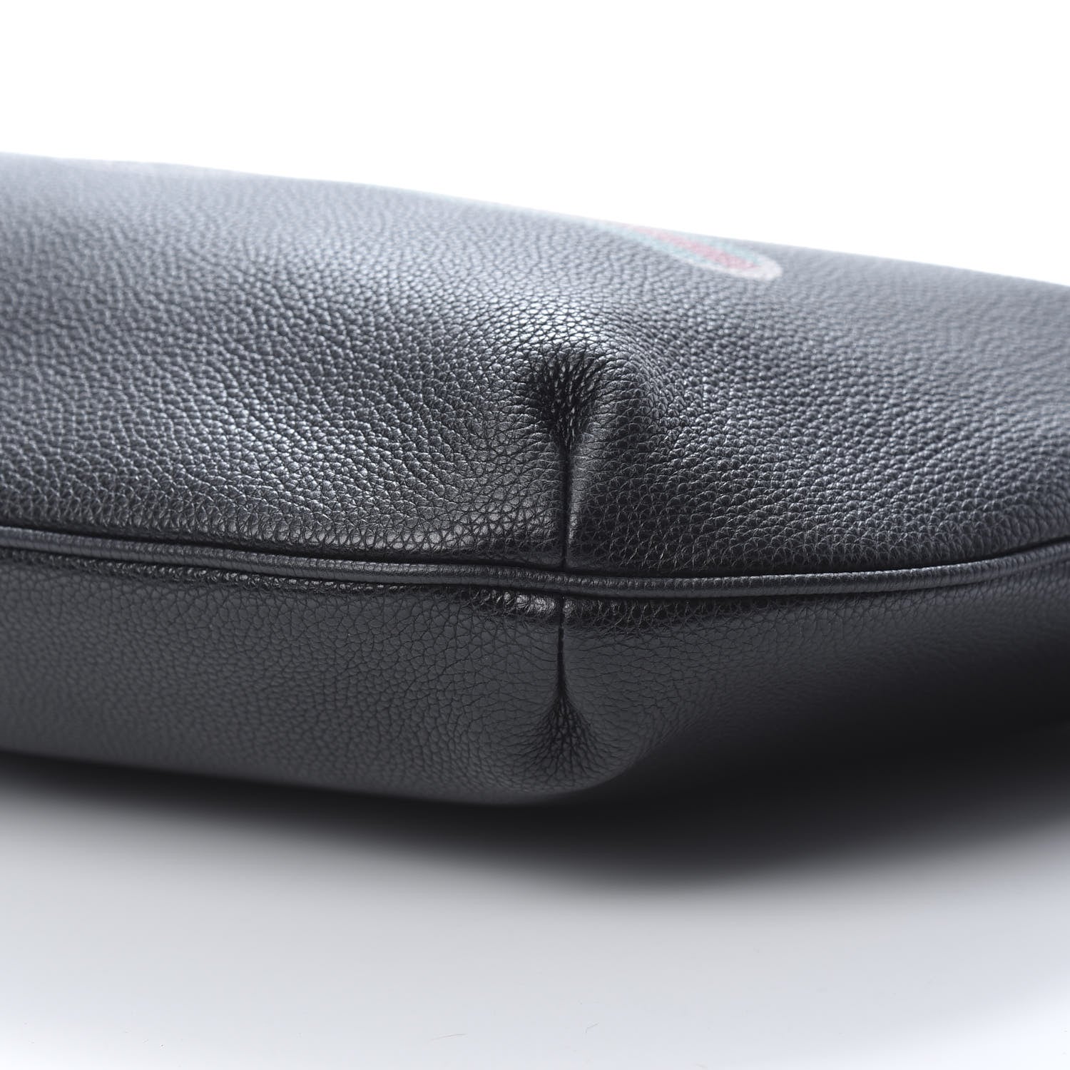 Gucci Grained Calfskin Logo Half Moon Hobo Black 10 of 11