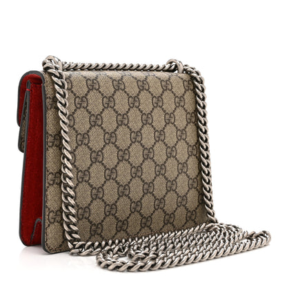 Gucci GG Supreme Monogram Mini Dionysus Shoulder Bag Hibiscus Red 3 of 10