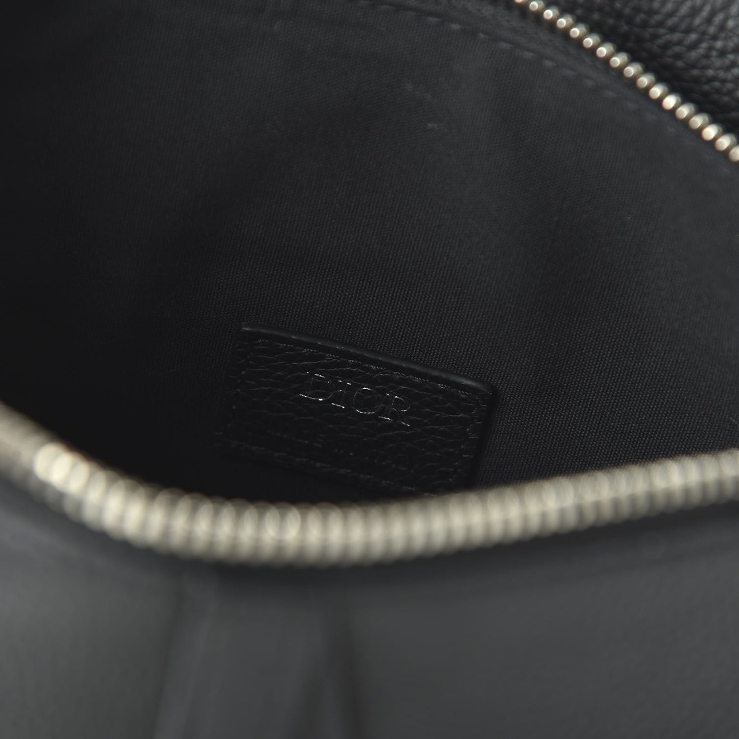 Grained Calfskin Kim Jones Saddle Bag Black