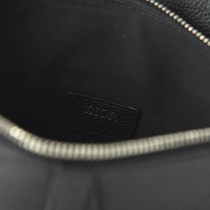 Christian Dior Grained Calfskin Kim Jones Saddle Bag Black 5 of 8